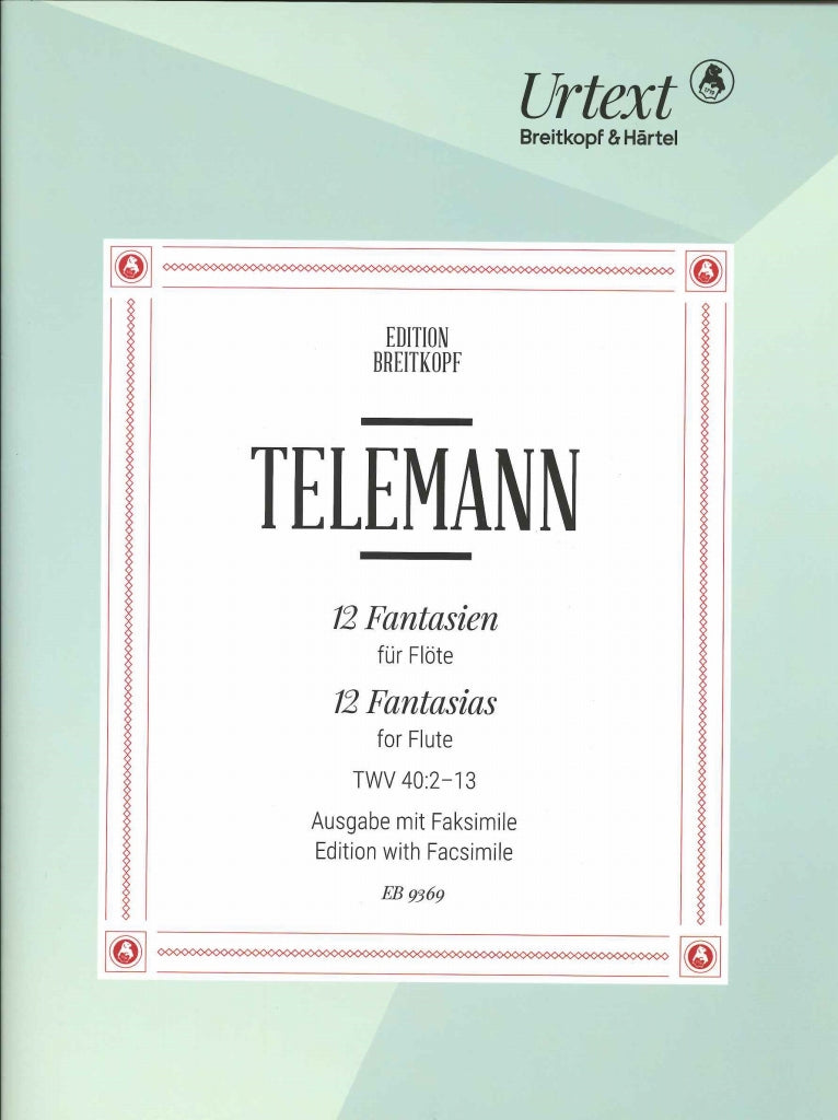 Telemann, Fantasien TWV 40/2-13 Fl Solo (Breitkopf)