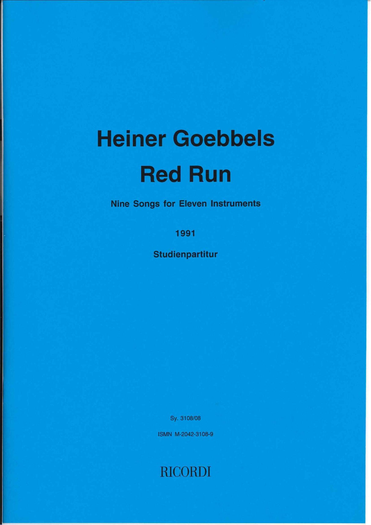 Goebbels, Red Run (Ricordi)