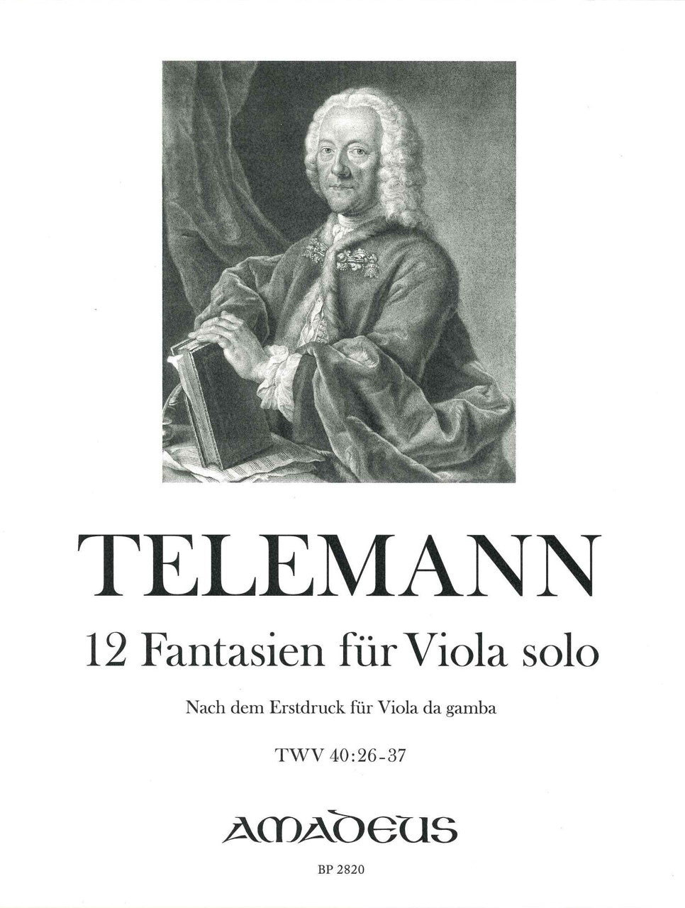 Telemann, Fantasien TWV 40/26-37 Va Solo (Amadeus Verlag)
