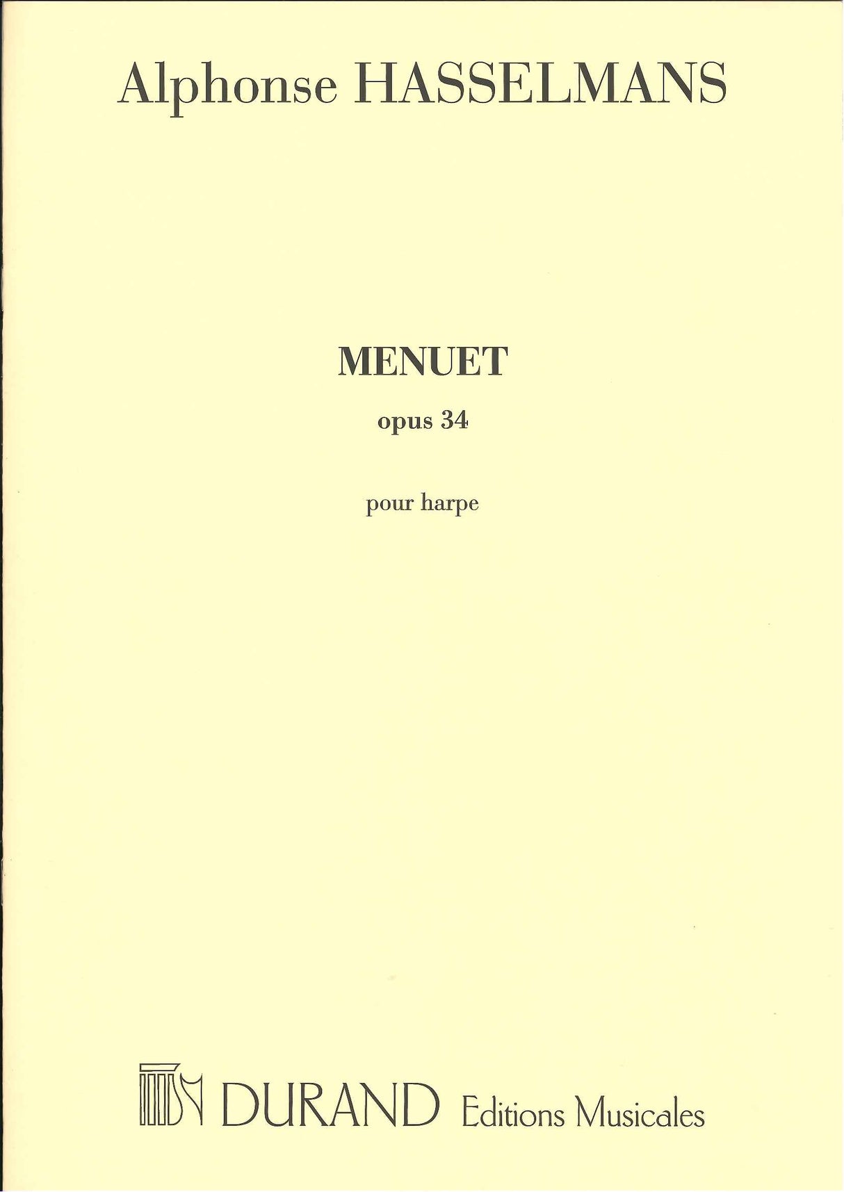 Hasselmans, Menuet op. 34 (Durand)