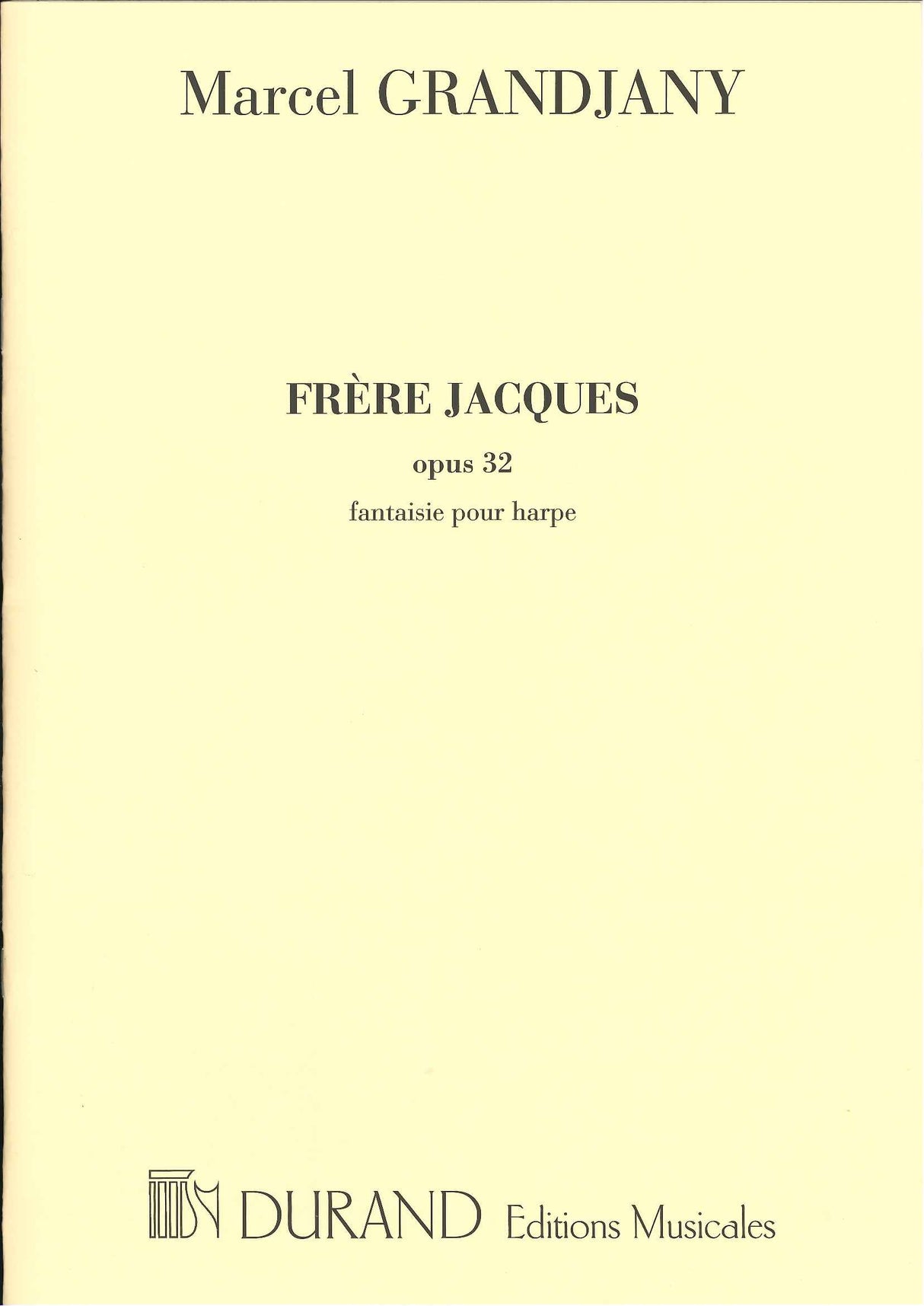 Grandjany, Frere Jacques op. 32 (Durand)