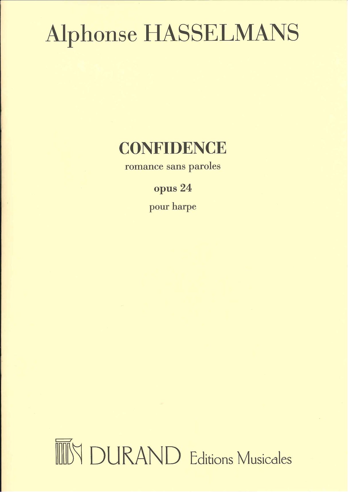 Hasselmans, Confidence op. 24 (Durand)