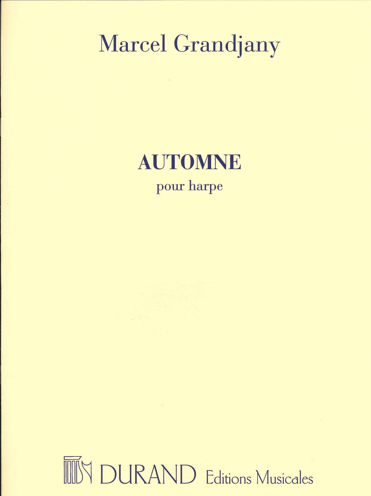 Grandjany, Automne (Durand)