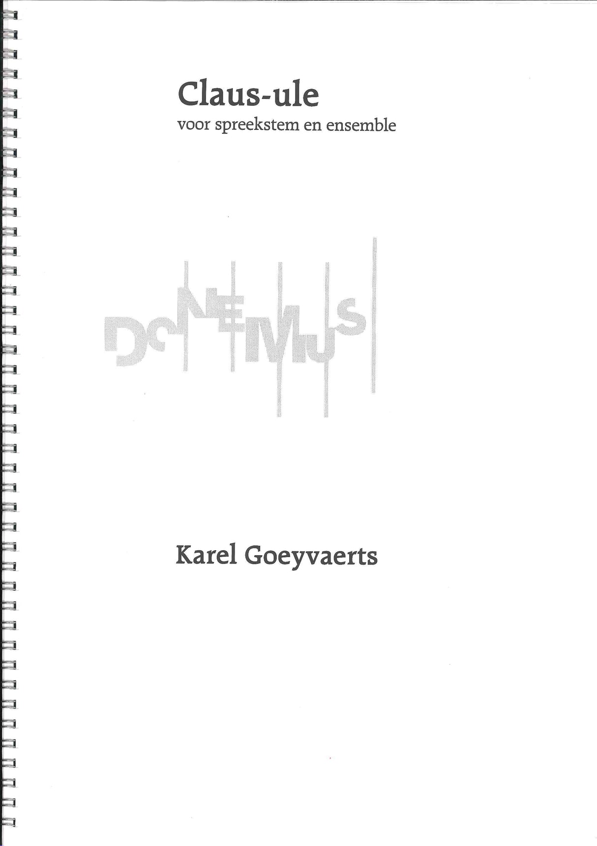 Goeyvaerts, Claus-ule (Donemus)