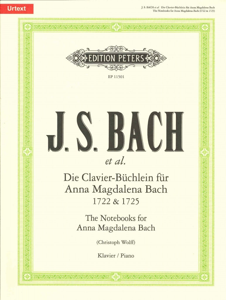 Bach, Clavier-Buchlein Anna 1722/25 sln. (Peters)