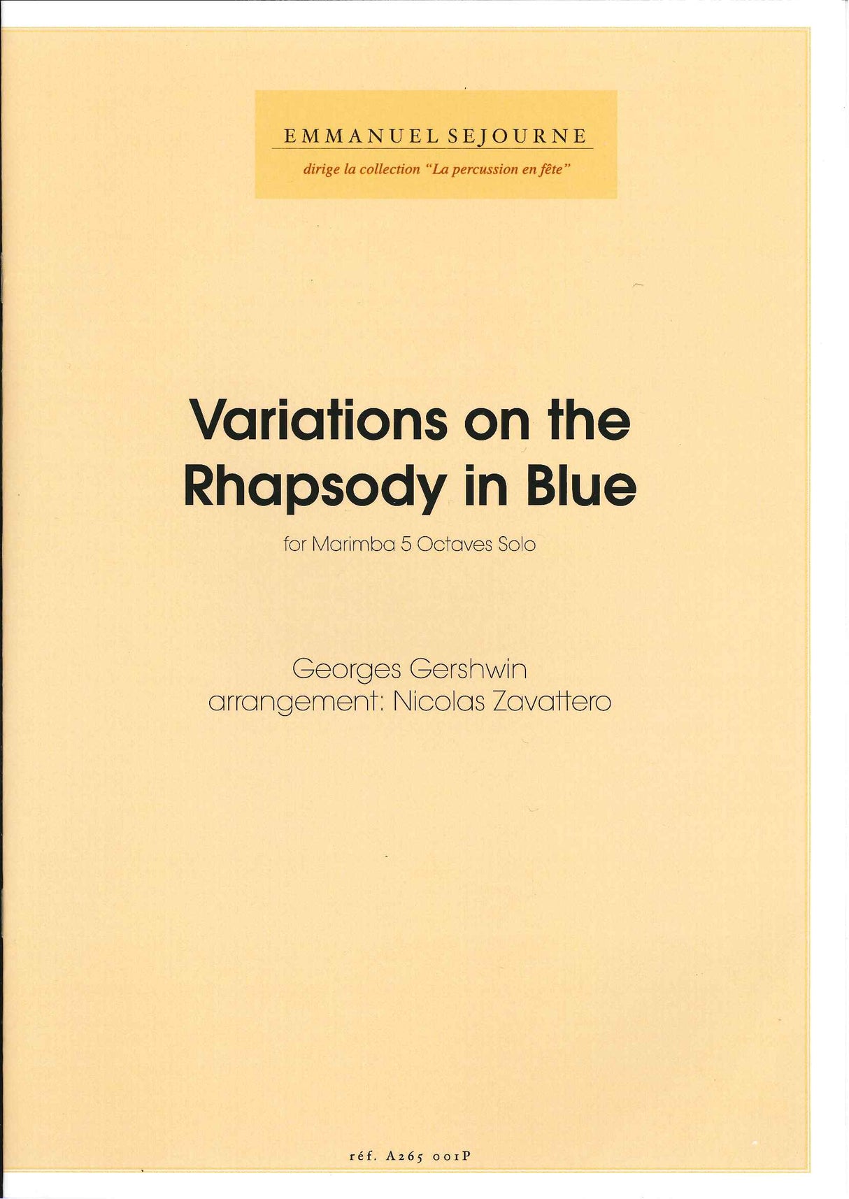 Gershwin/Zavattero, Rhaps. in Blue Var (Alfonce Production)