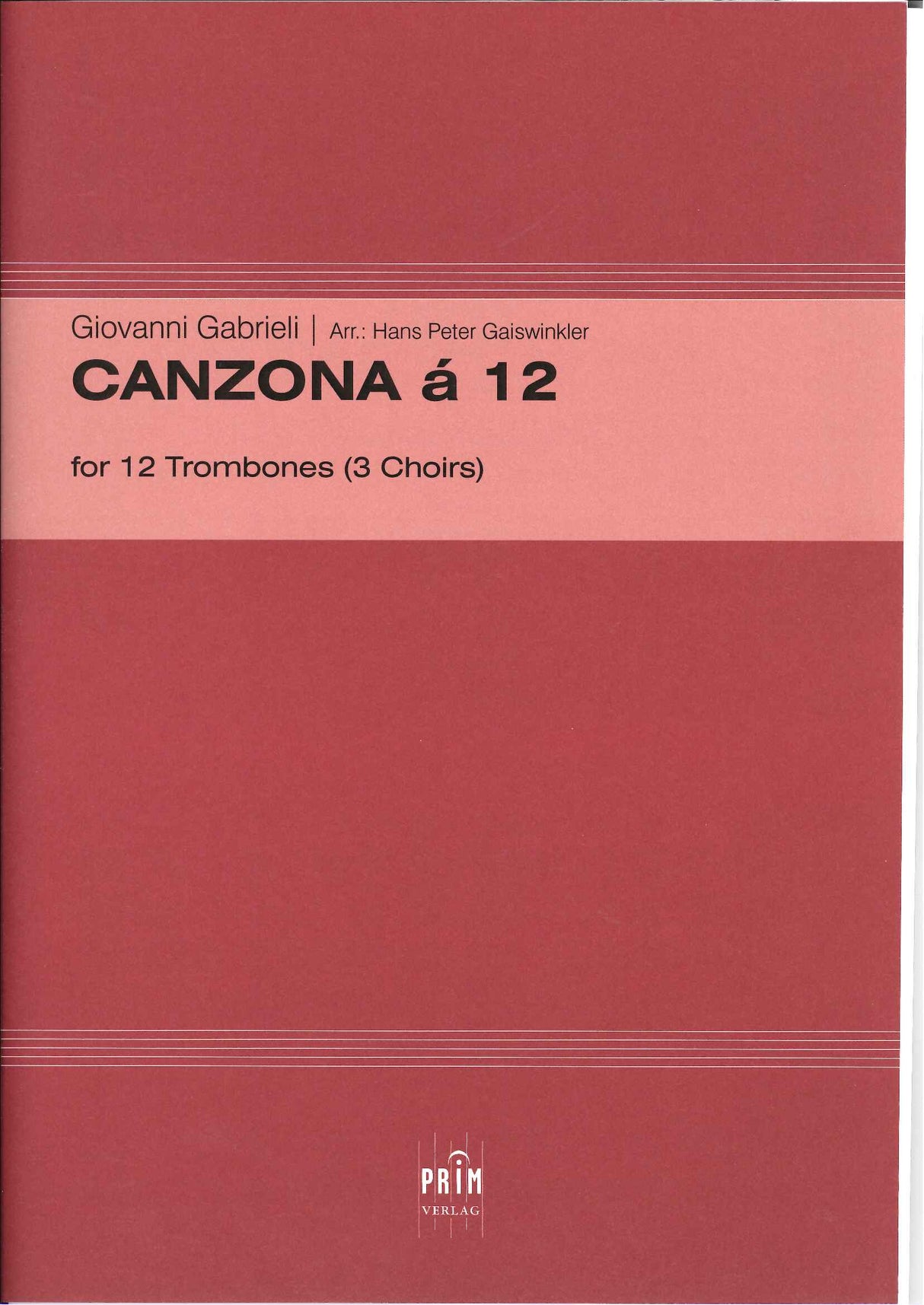 Gabrieli, Canzona a 12 (Prim Verlag)