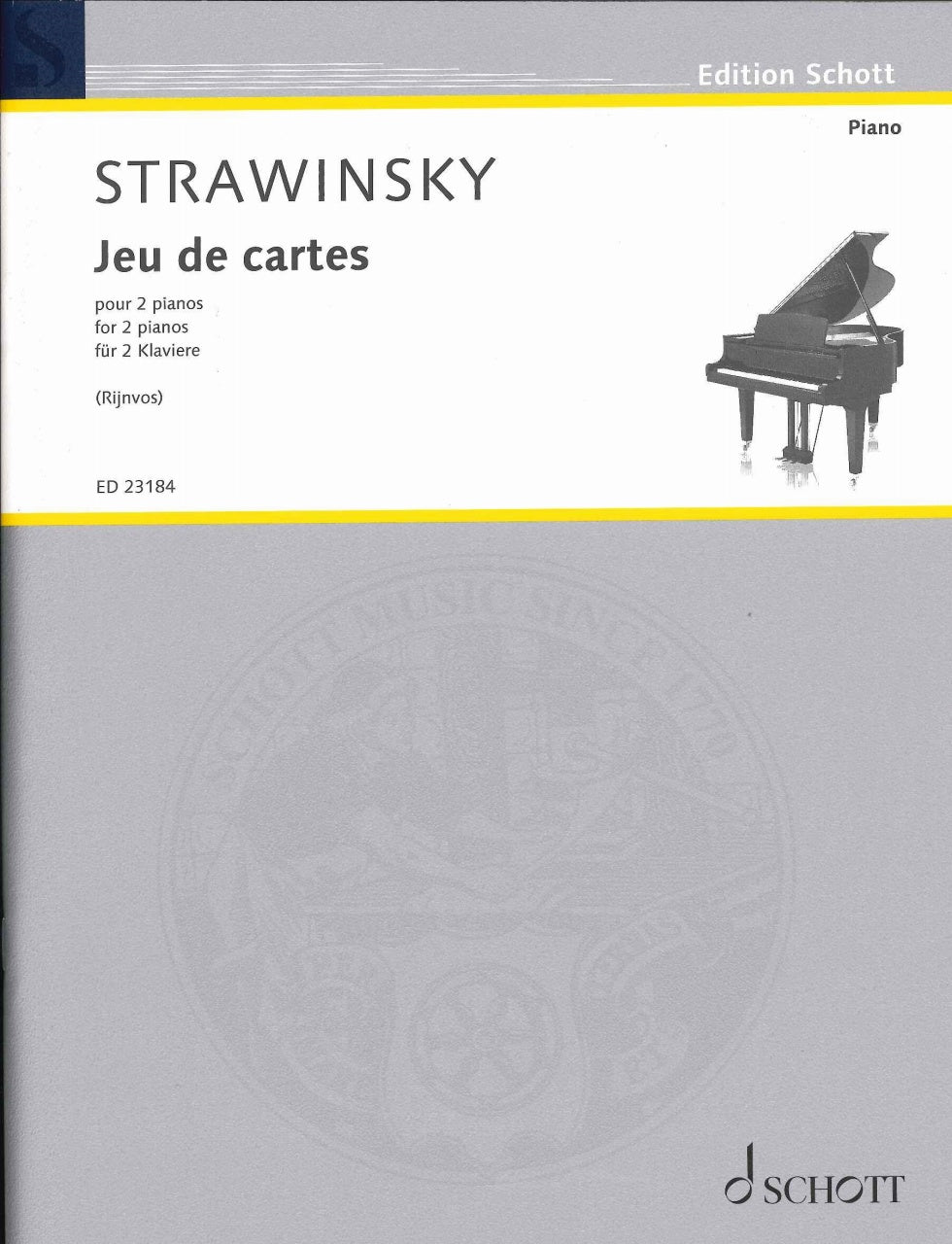 Stravinsky, Jeu de cartes (Schott)