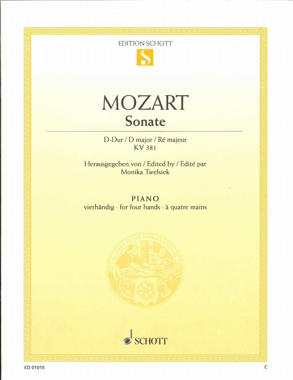 Mozart, Sonata KV 381 in D (Twelsiek) (Schott)