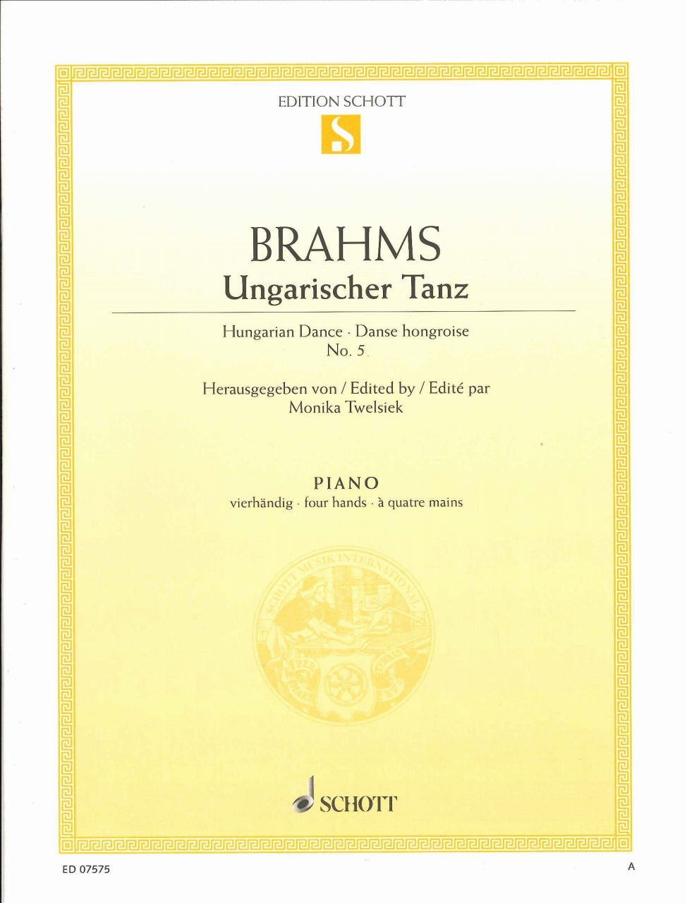 Brahms, Hungarian Dance No. 5 (Twelsiek) (Schott)