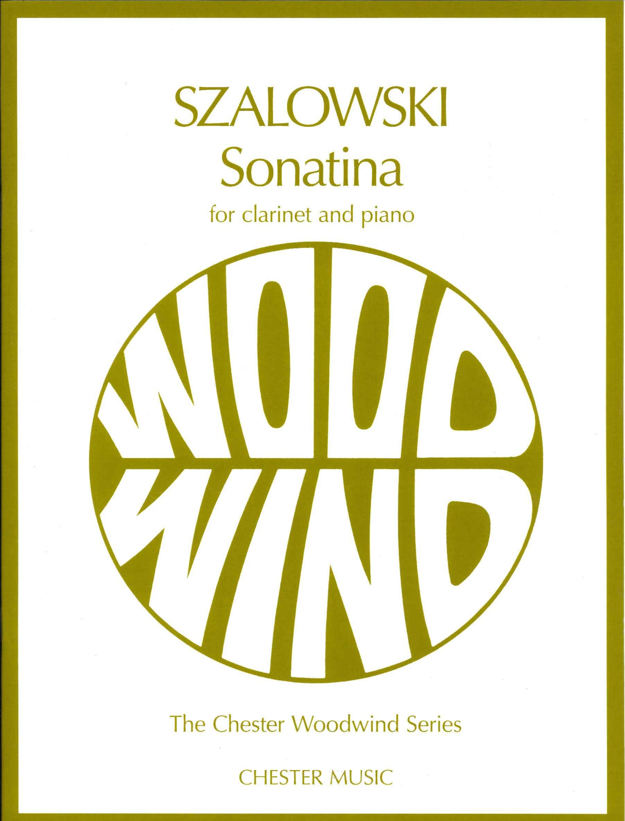 Szalowski, Sonatina for Clarinet & Piano (Chester)