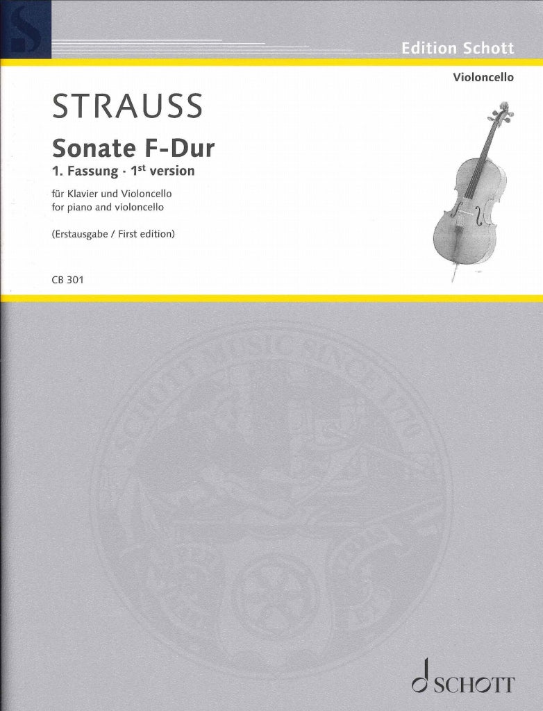Strauss,R., Sonata in F, 1st ver. (Schott)
