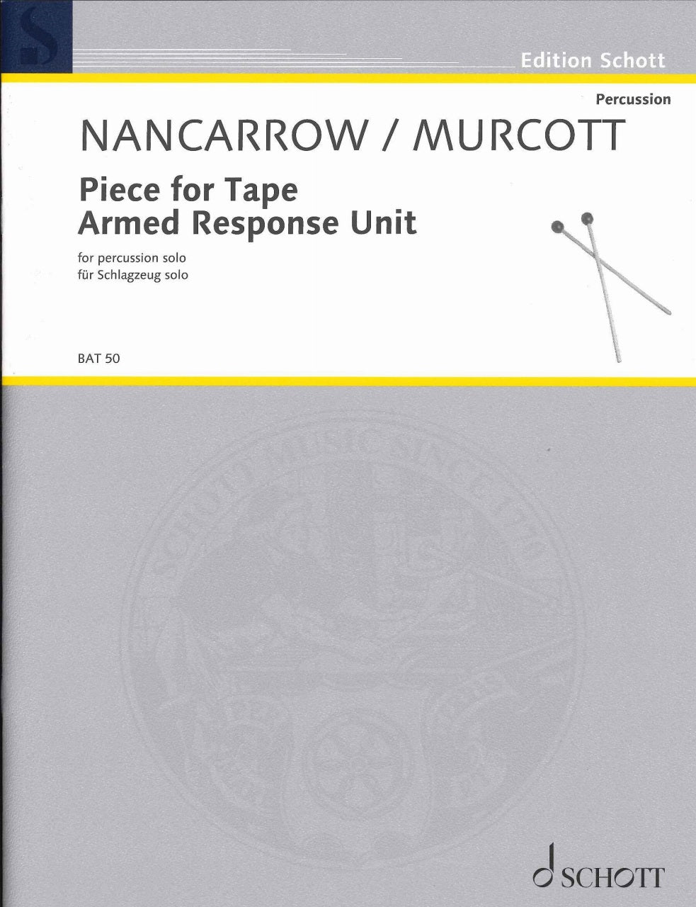Nancarrow, Piece for Tape, etc. (Schott)