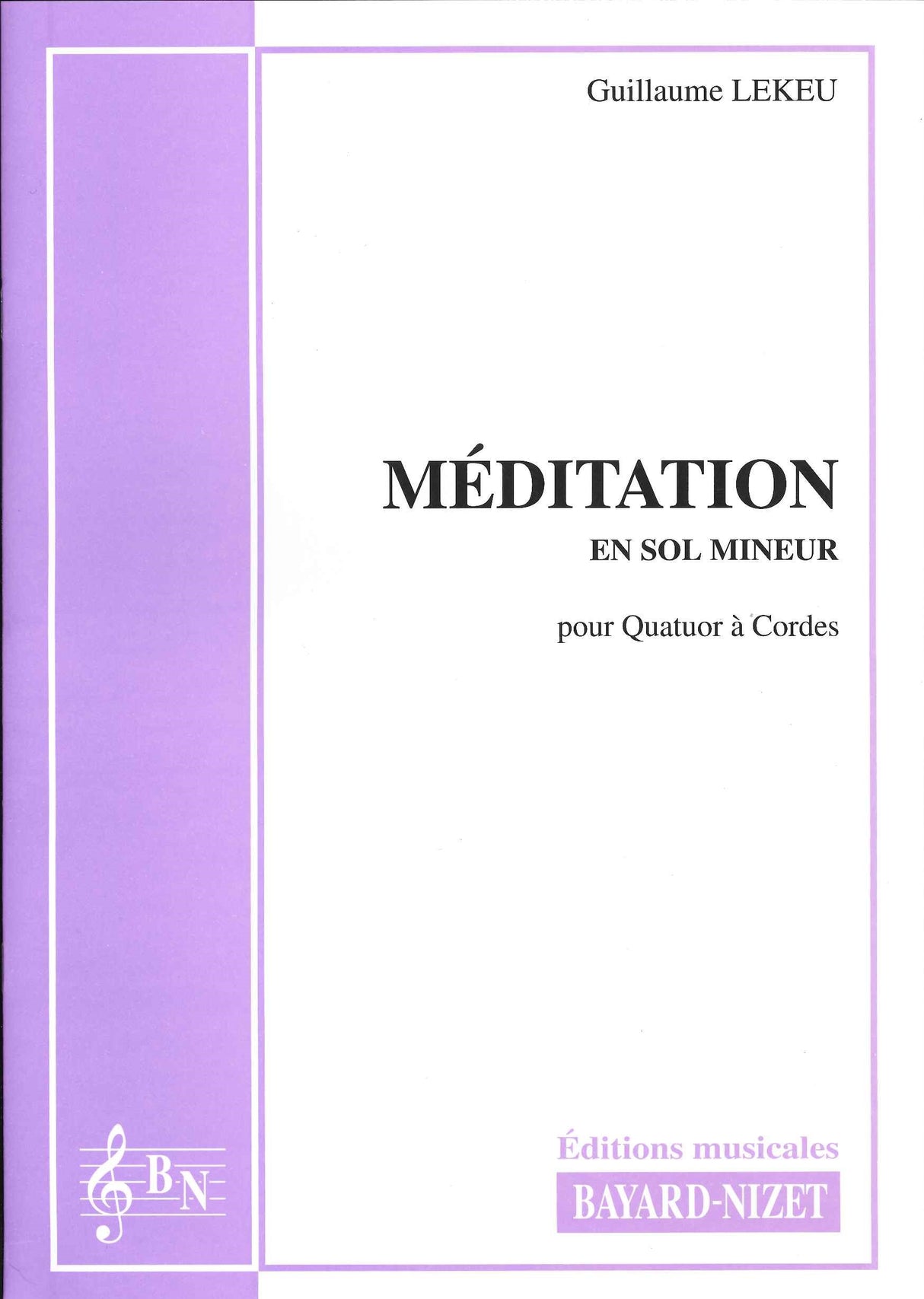 Lekeu, Meditation en sol min. (Bayard-Nizet)