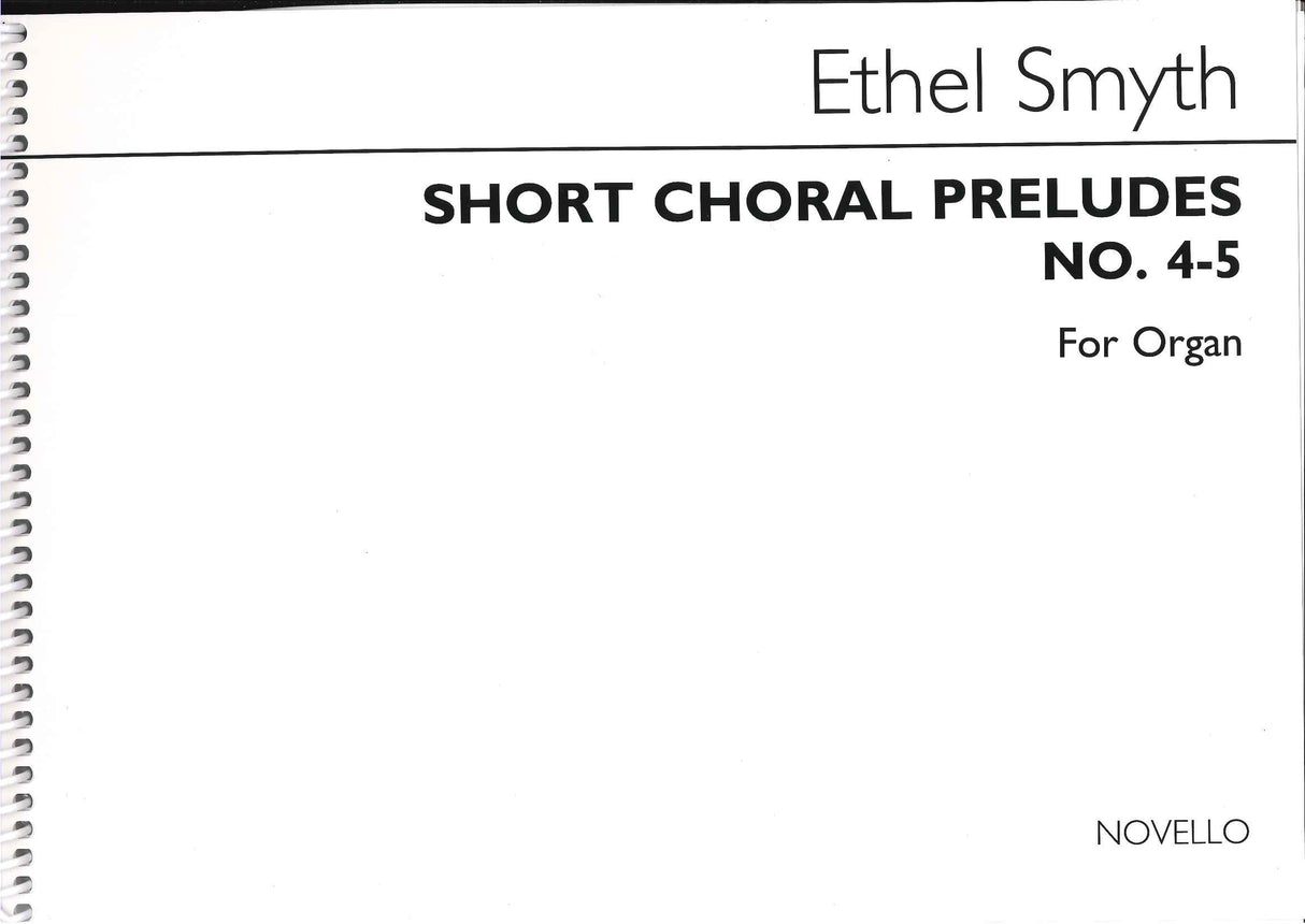 Smyth, Short Choral Preludes No. 4-5 (Novello)