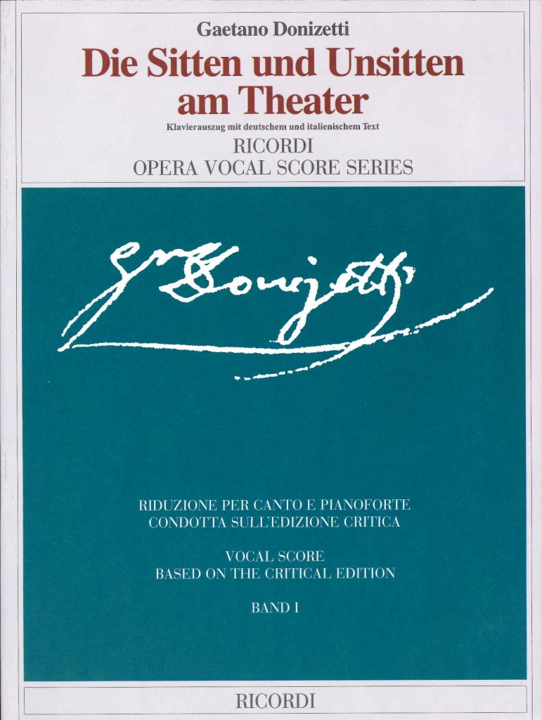 Donizetti, Sitten & Unsitten am Theater (Ricordi)