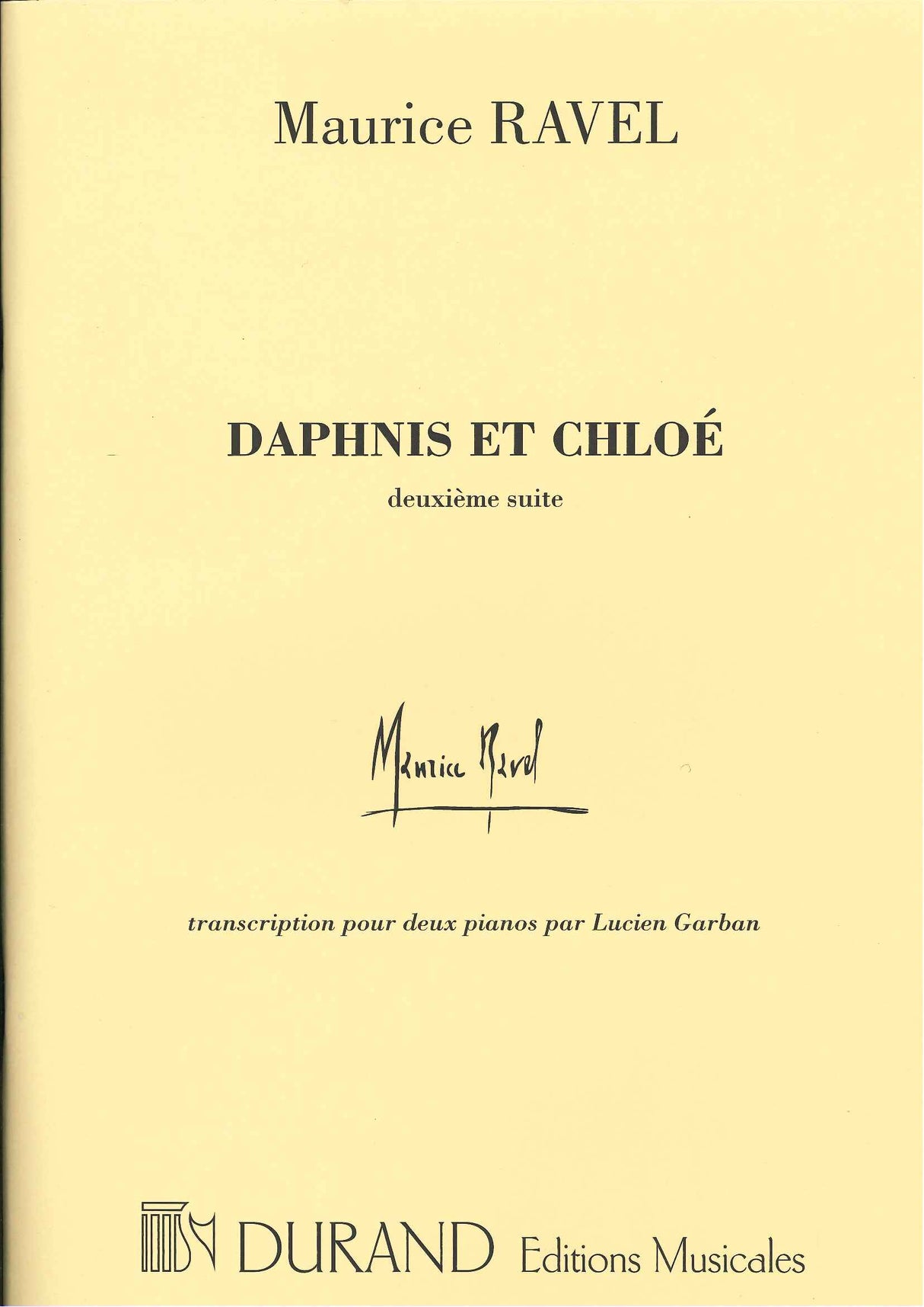 Ravel, Daphnis et Chloe, 2e Suite (Durand)