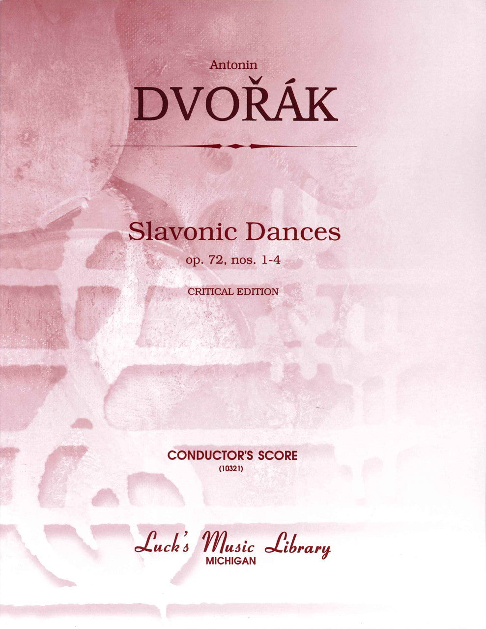 Dvorak, Slavonic Dances op. 72/1-4 Score (Luck's Music)