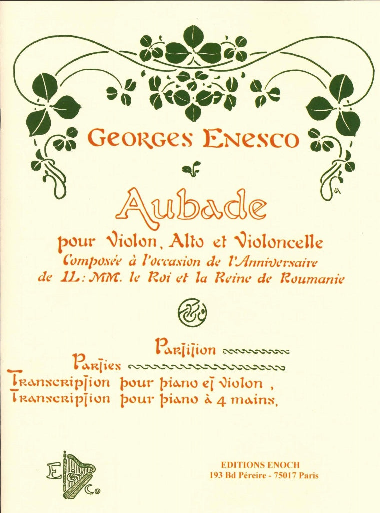 Enescu, Aubade (Vn,Pf) (Enoch)