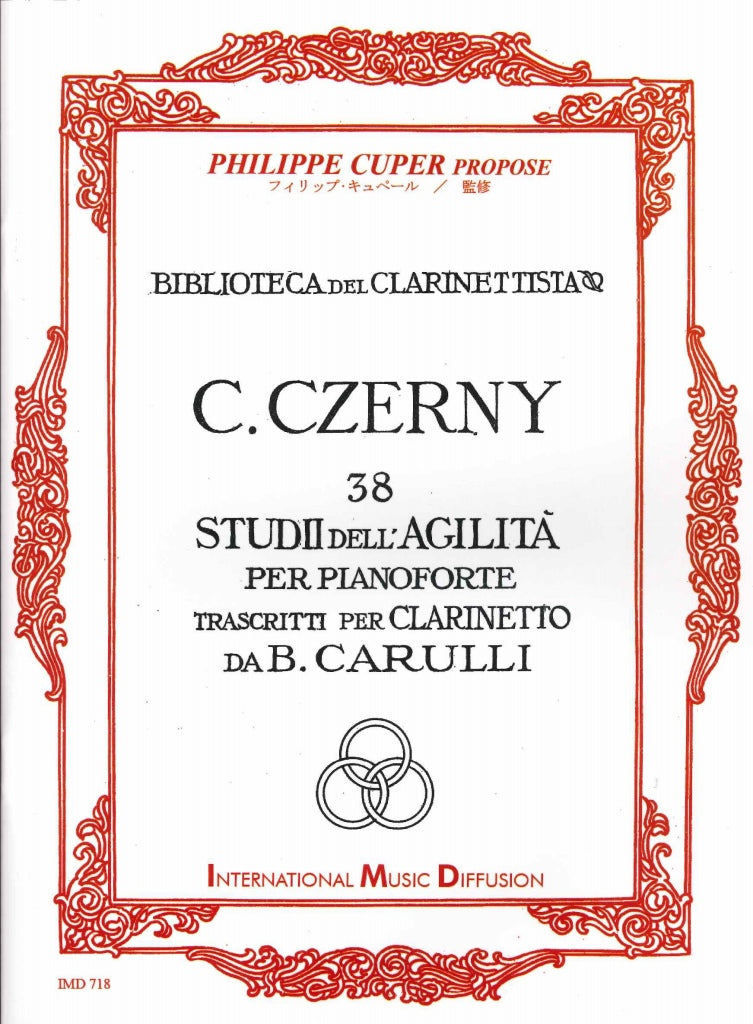 Czerny, 38 Studi dell'agilita per clar. (IMD (International Music Diffusion))