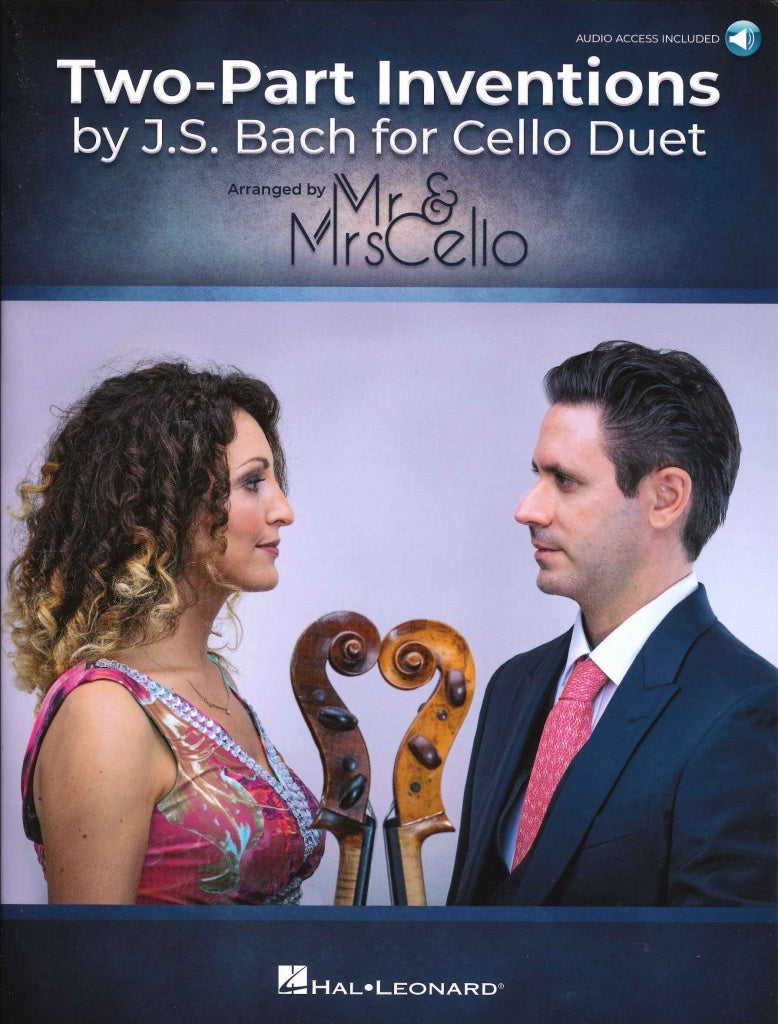 Bach, 2-part Inventions for Cello Duet (Hal Leonard)