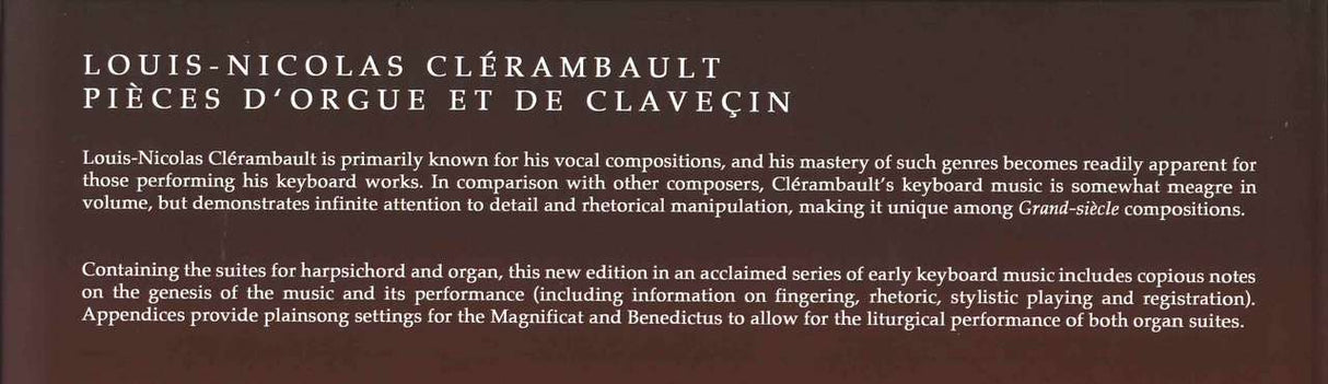 Clerambault, Pieces d'orgue & de clav. (Lyrebird Music)