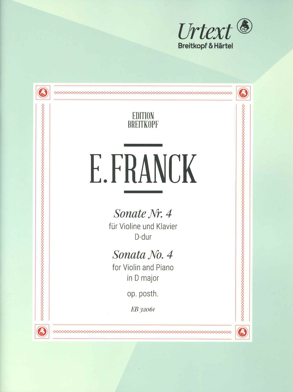 Franck,E., Violin Sonata No. 4 in D (Breitkopf)