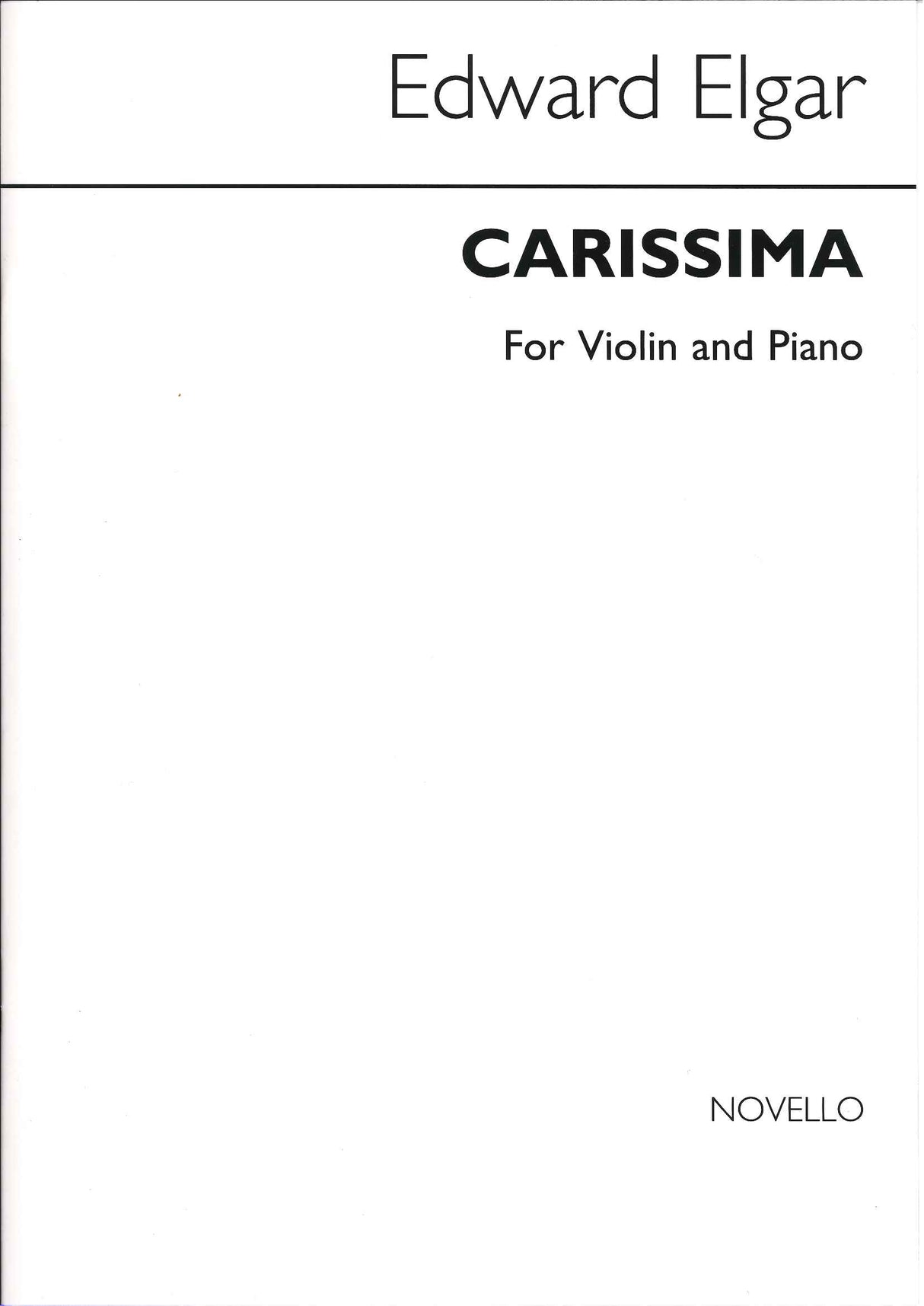 Elgar, Carissima (Elkin/Novello)