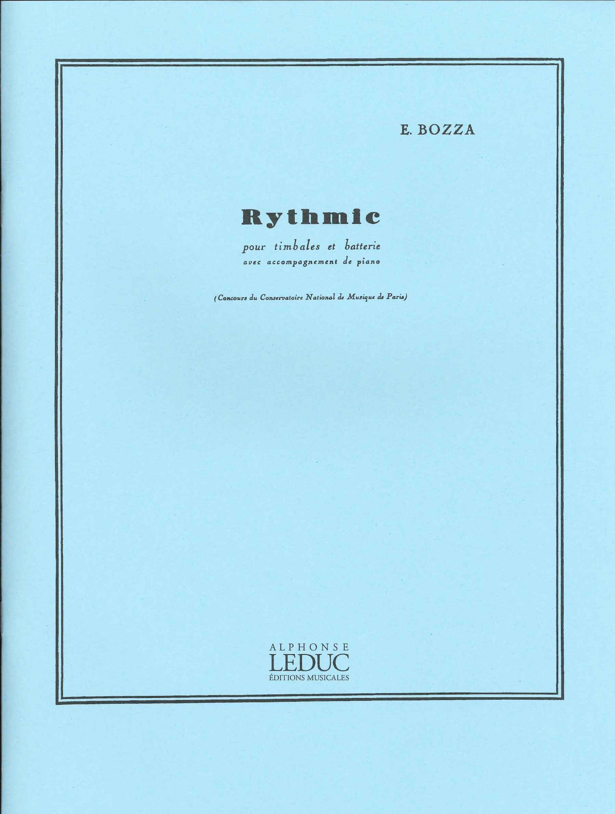 Bozza, Rythmic op. 70 (Timp+Perc,Pf) (Leduc)