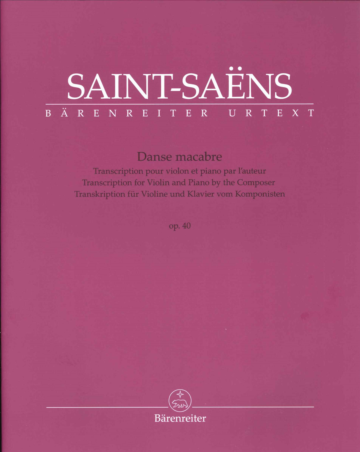 Saint-Saens, Danse macabre op. 40 (Barenreiter)