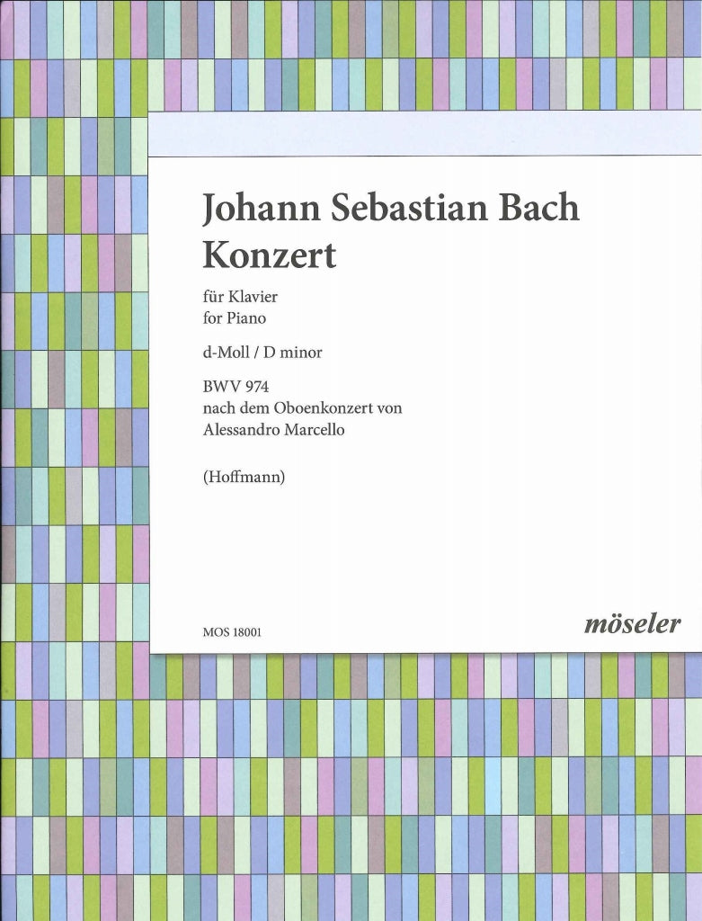 Bach, Concerto BWV 974 in d (Moseler)