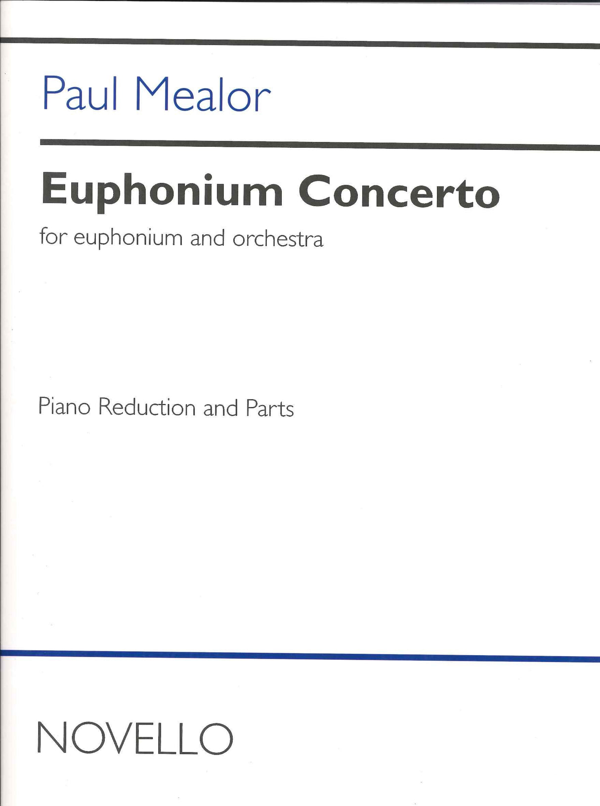 Mealor, Concerto for Euphonium (Novello)