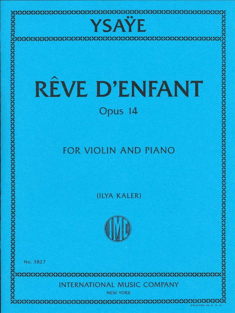 Ysaye, Reve d'enfant op. 14 (Kaler) (IMC)
