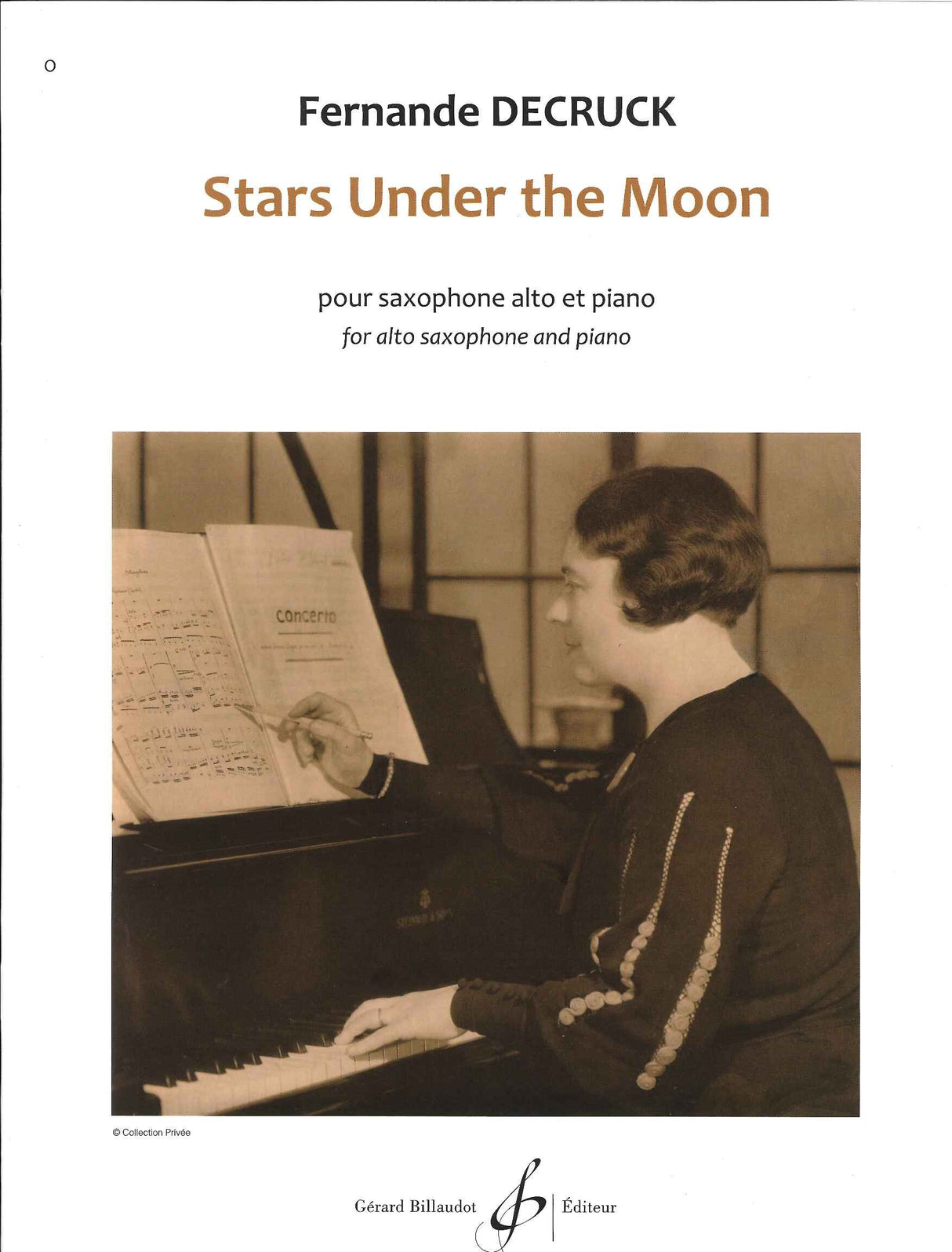 Decruck, Stars under the Moon (ASax,Pf) (Billaudot)