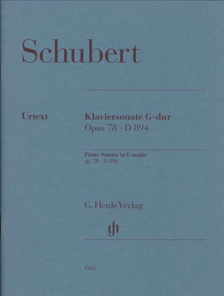 Schubert, Sonata D 894 in G (No. 18) rev (Henle)