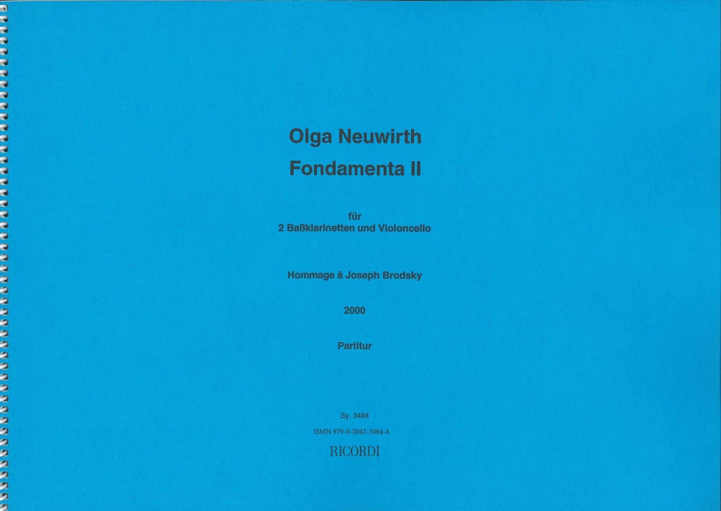 Neuwirth, Fondamenta II (2BsCl,Vc) (Ricordi)