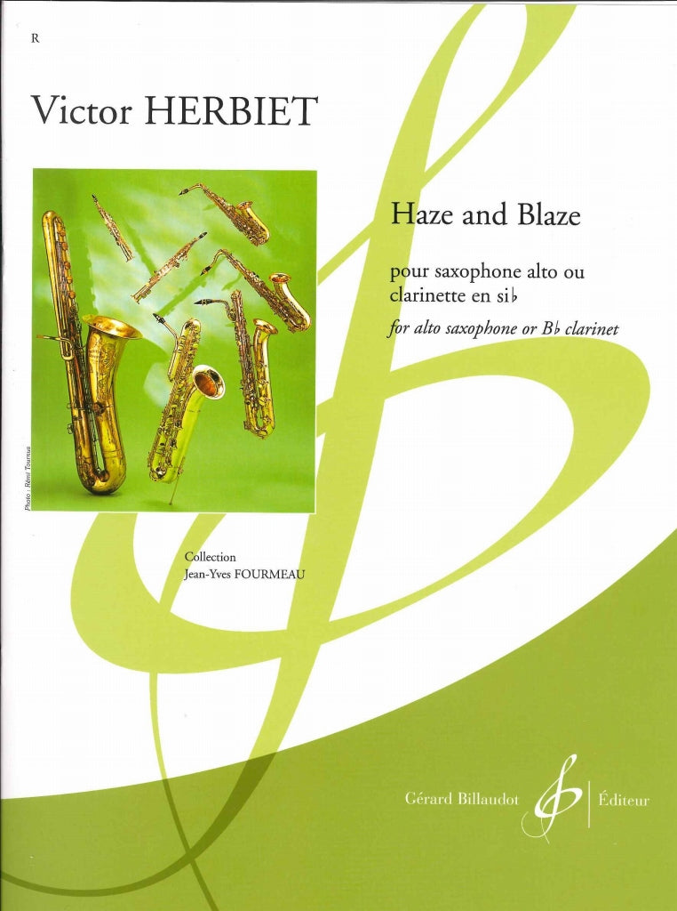 Herbiet, Haze and Blaze (ASax/Bb Cl Solo (Billaudot)
