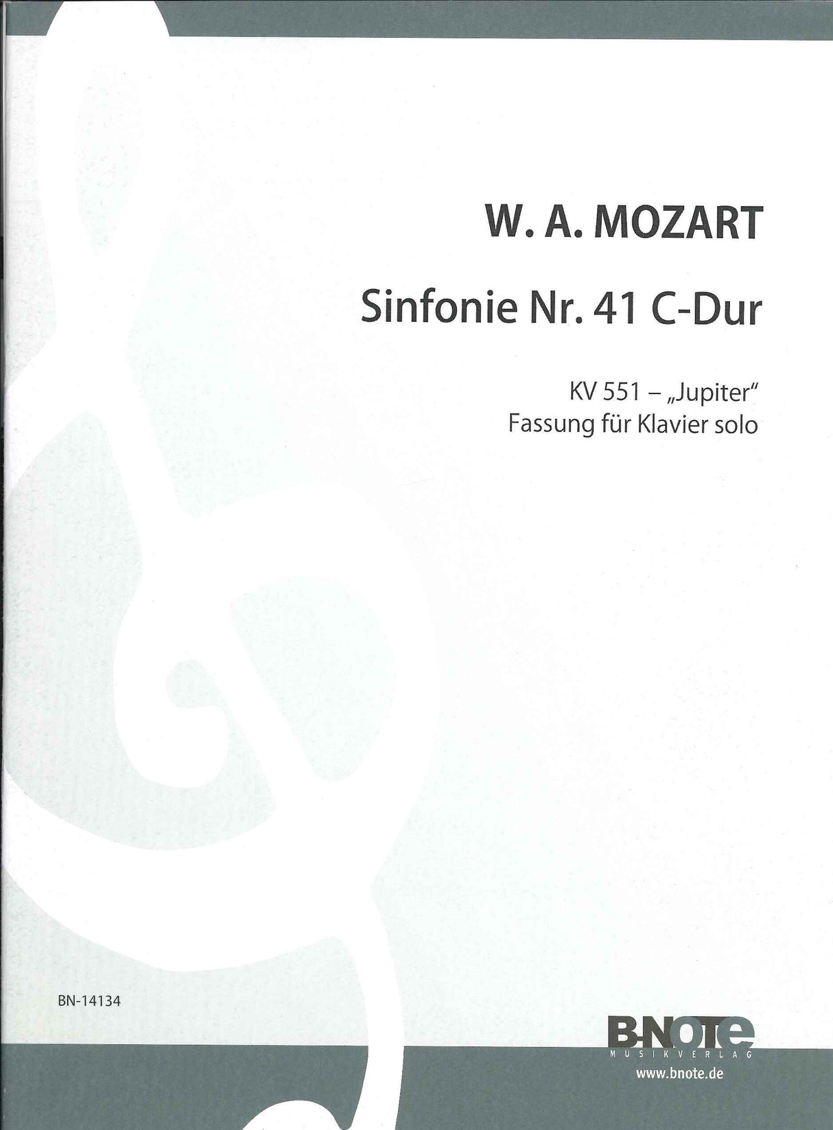 Mozart, Symphony No. 41 KV 551 'Jupiter' (B-Note)
