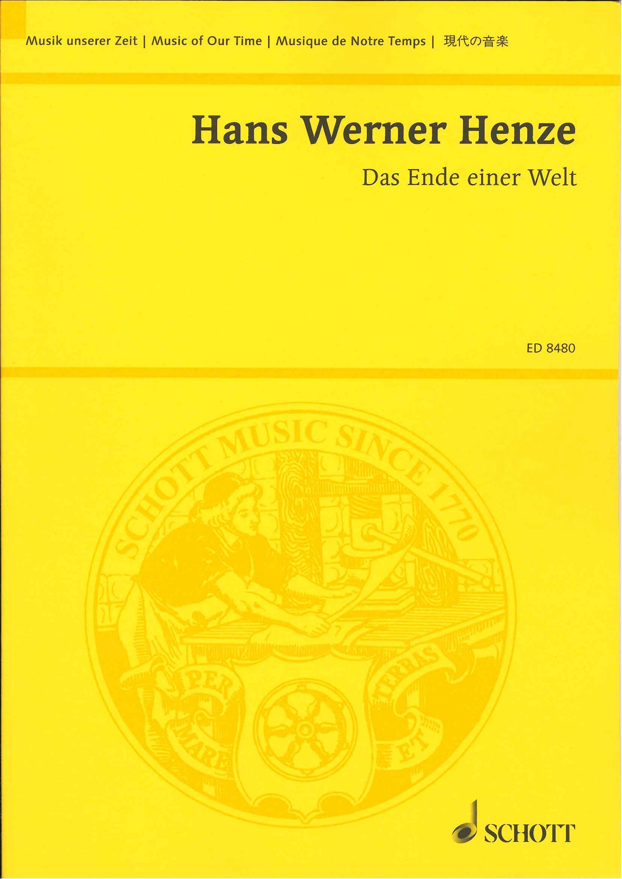 Henze, Ende einer Welt (Schott)
