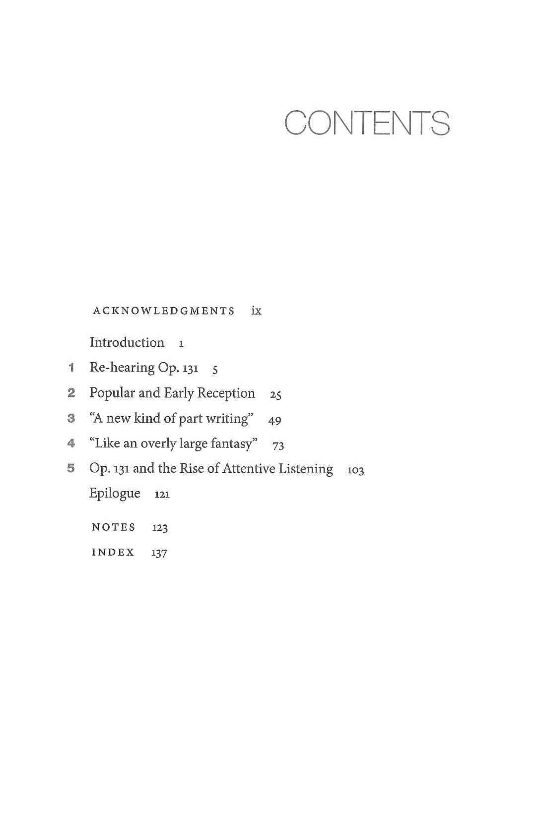 November, Beethoven's String Quartet(h) (Oxford University Press)