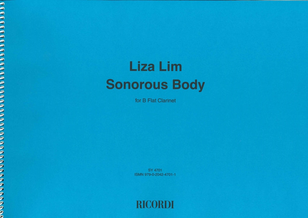 Lim, Sonorous Body (2008) (BbCl Solo) (Ricordi)