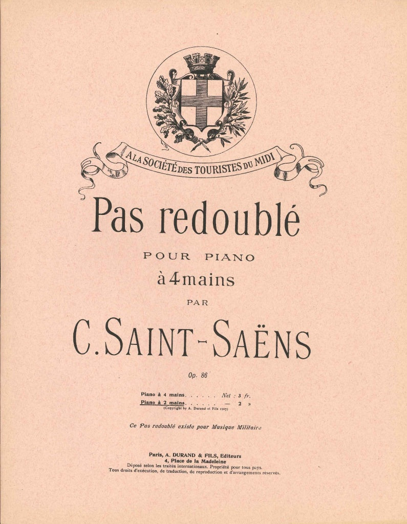 Saint-Saens. Pas redouble, op. 86 (Durand)