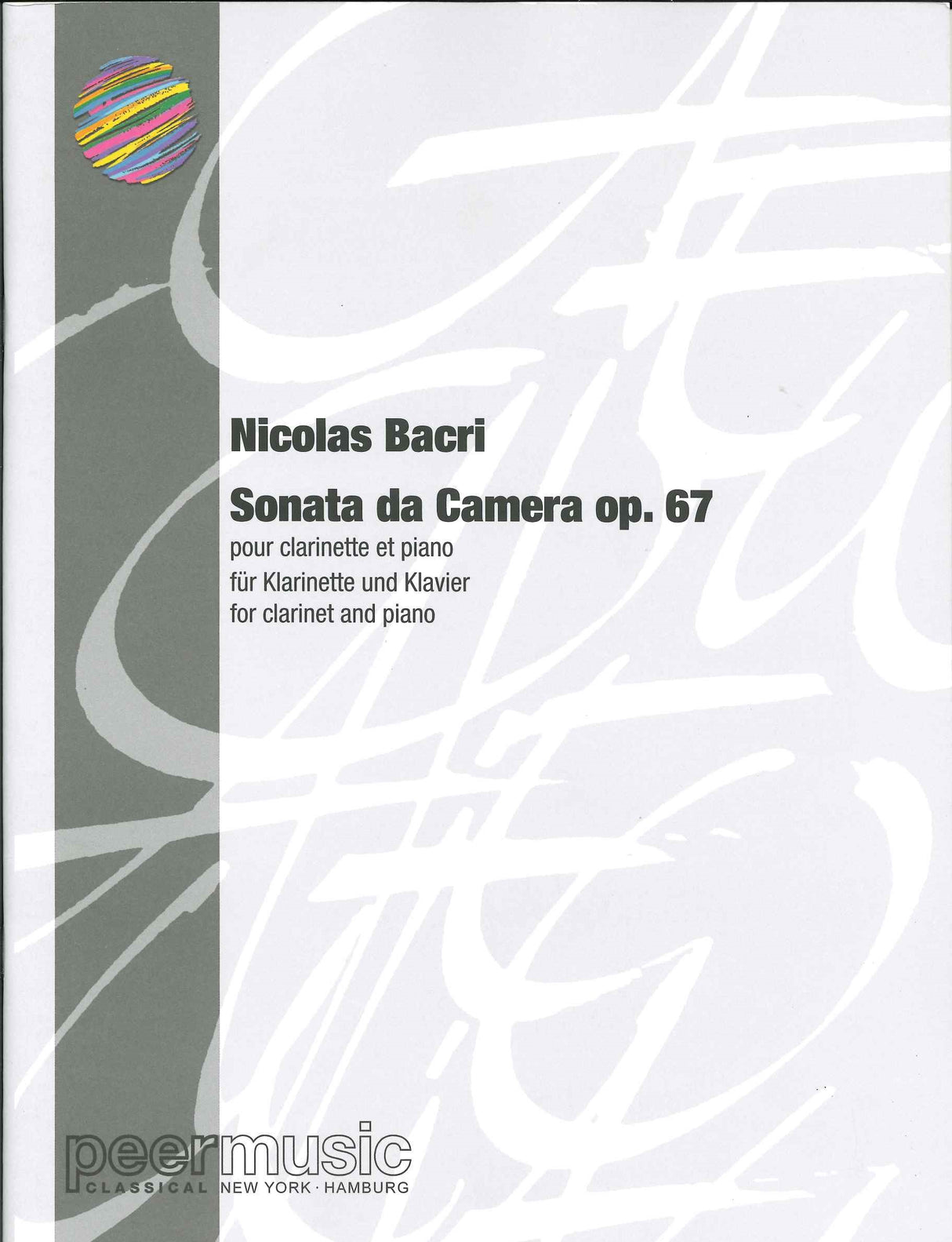 Bacri, Sonata da camera op. 67 (Cl,Pf) (Peermusic)