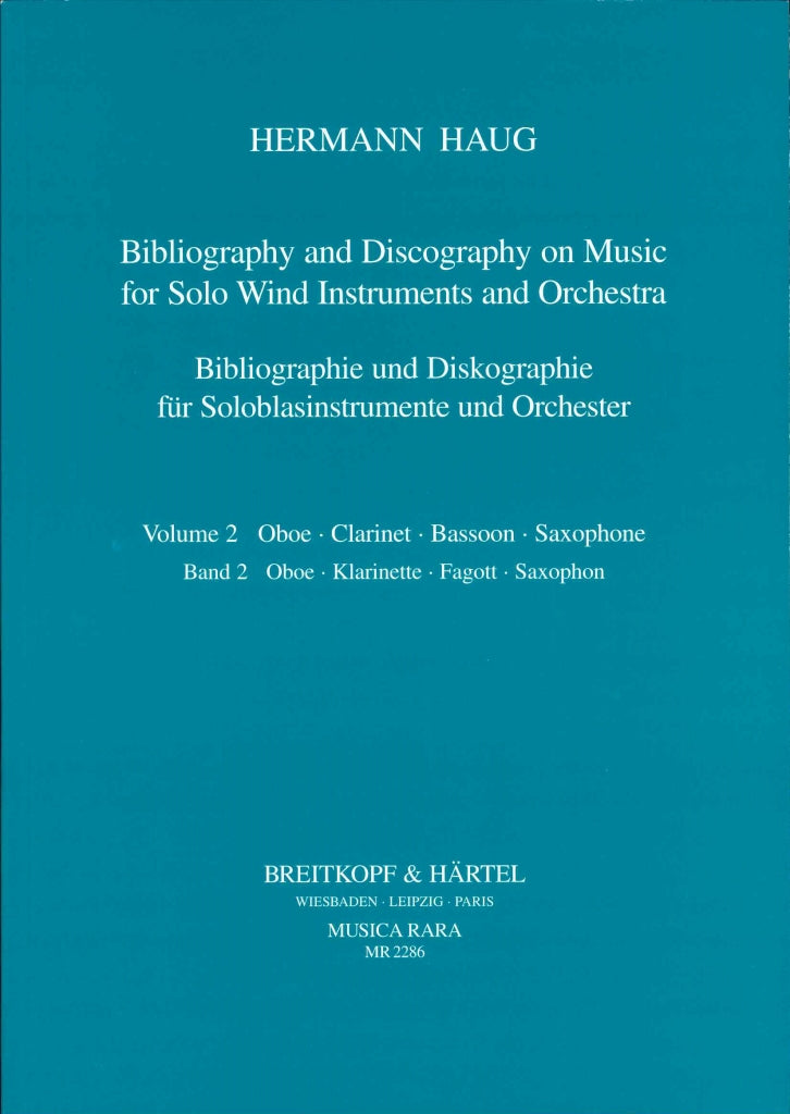 Biblio & Discography Wind,Orch. Vol. 2 (Musica Rara)