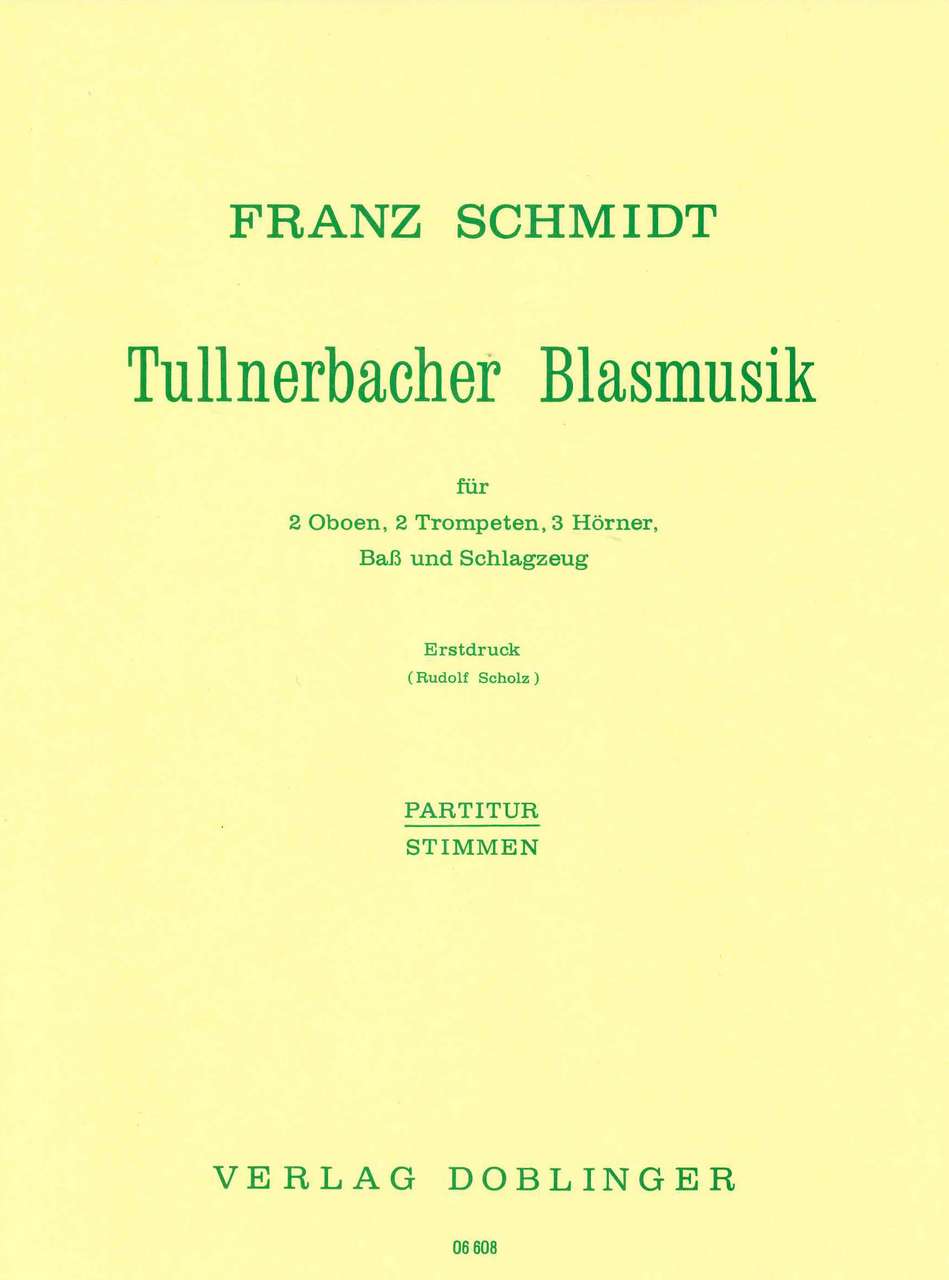 Schmidt, Tullnerbacher Blasmusik Score (Doblinger)