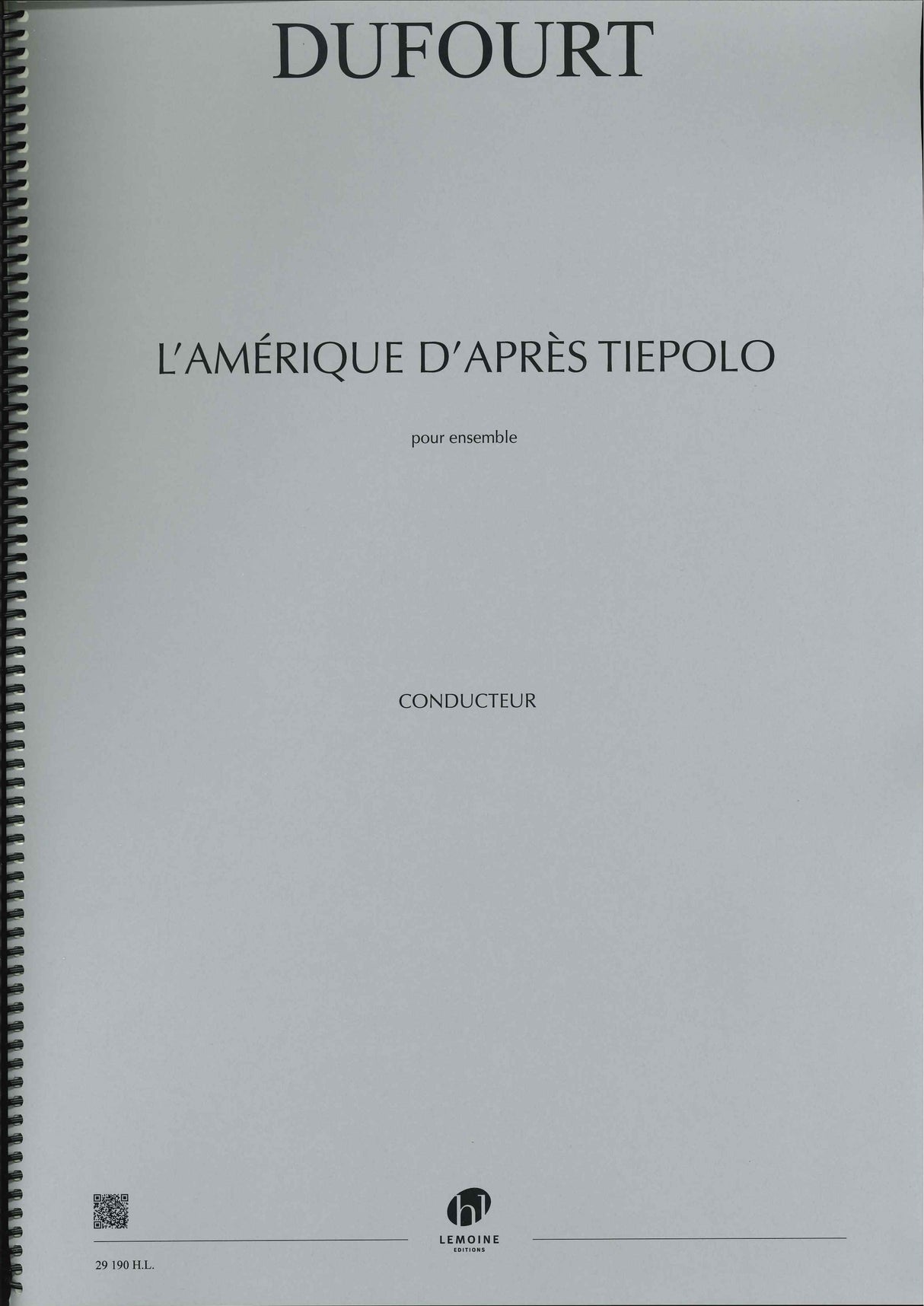 Dufourt, Amerique d'apres Tiepolo (Lemoine)
