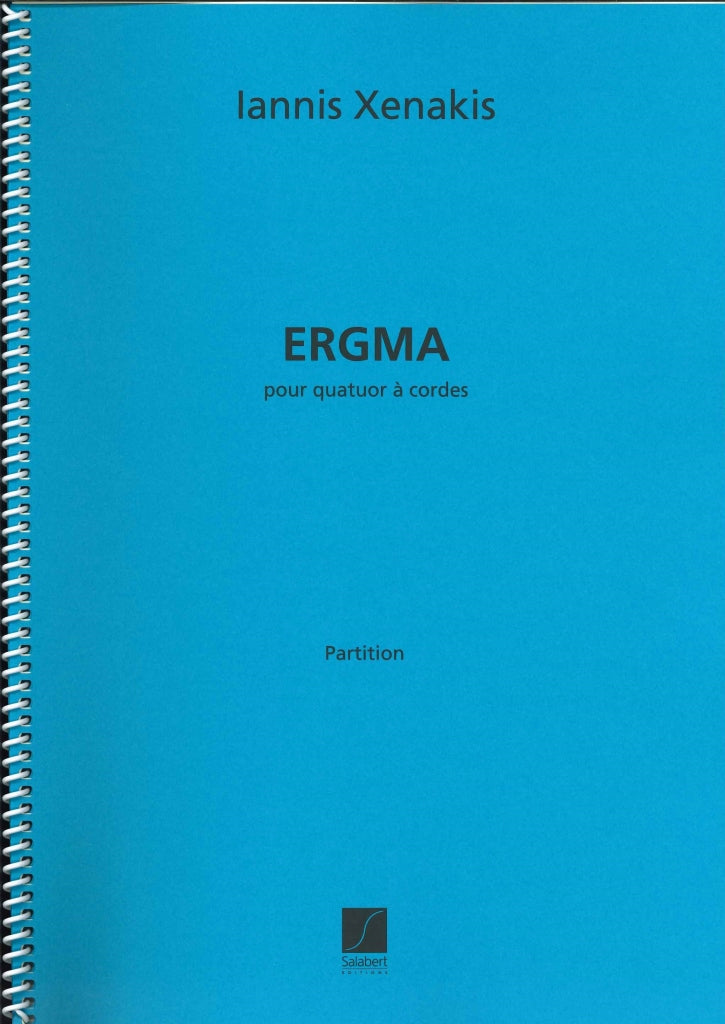 Xenakis, Ergma, pour quatuor a cordes (Salabert)