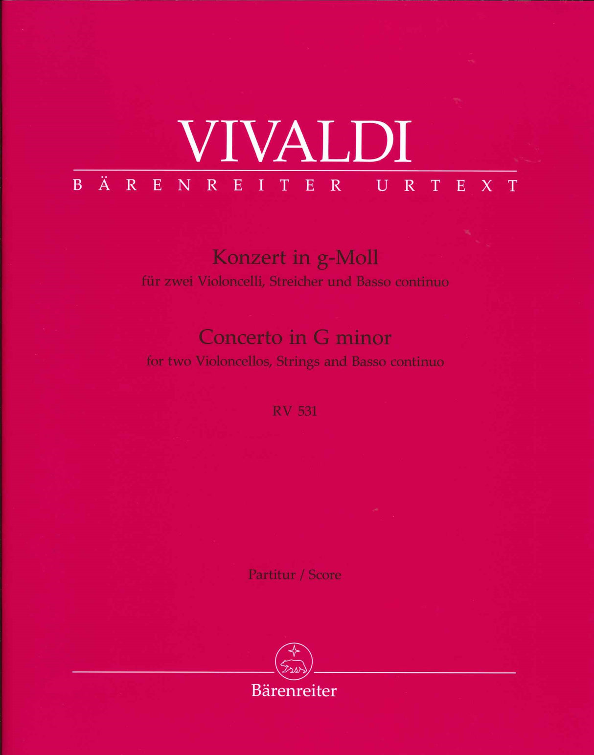 Vivaldi, Concerto RV 531 Full Score (Barenreiter)