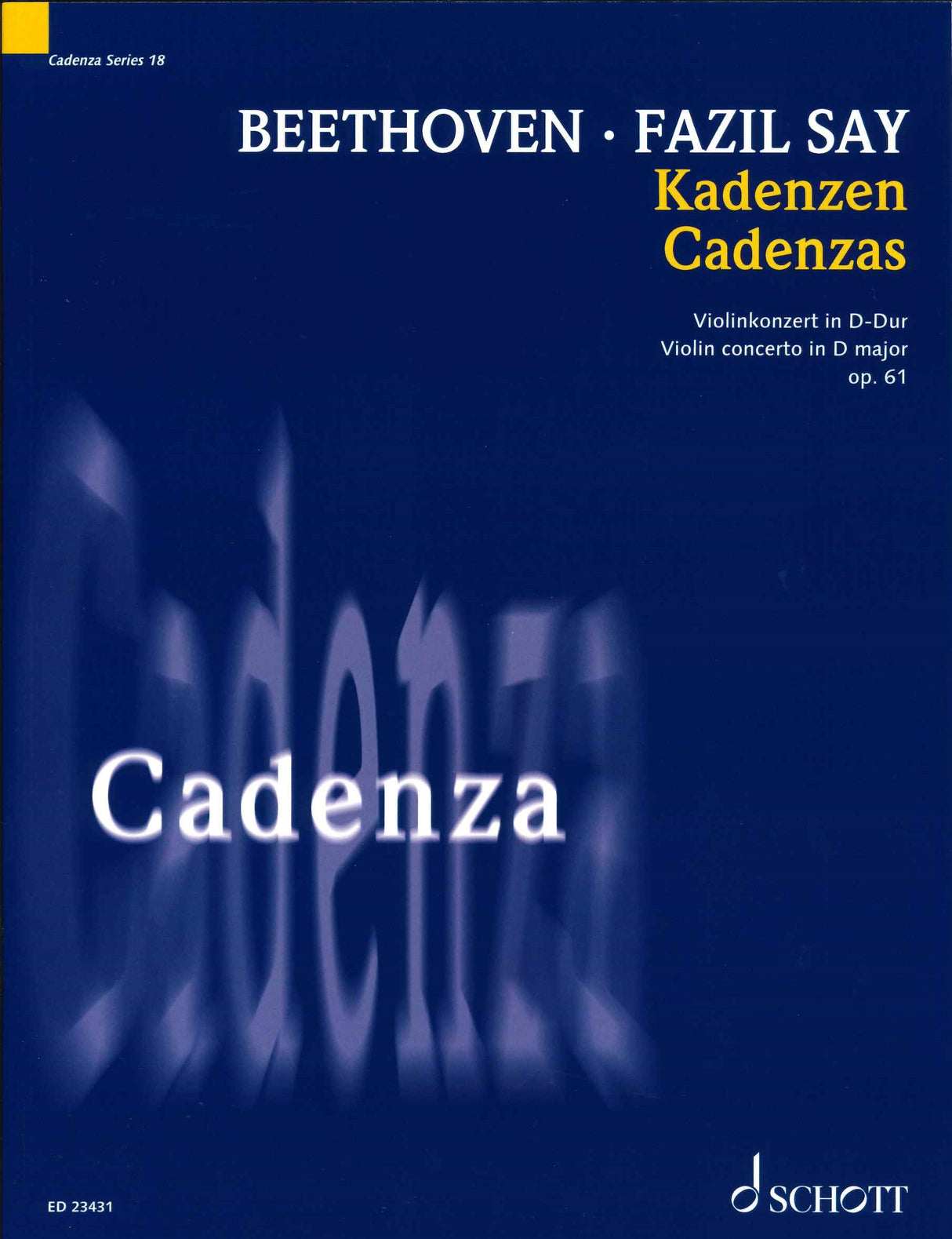 Beethoven/Say, Concerto, Cadenzas (Schott)