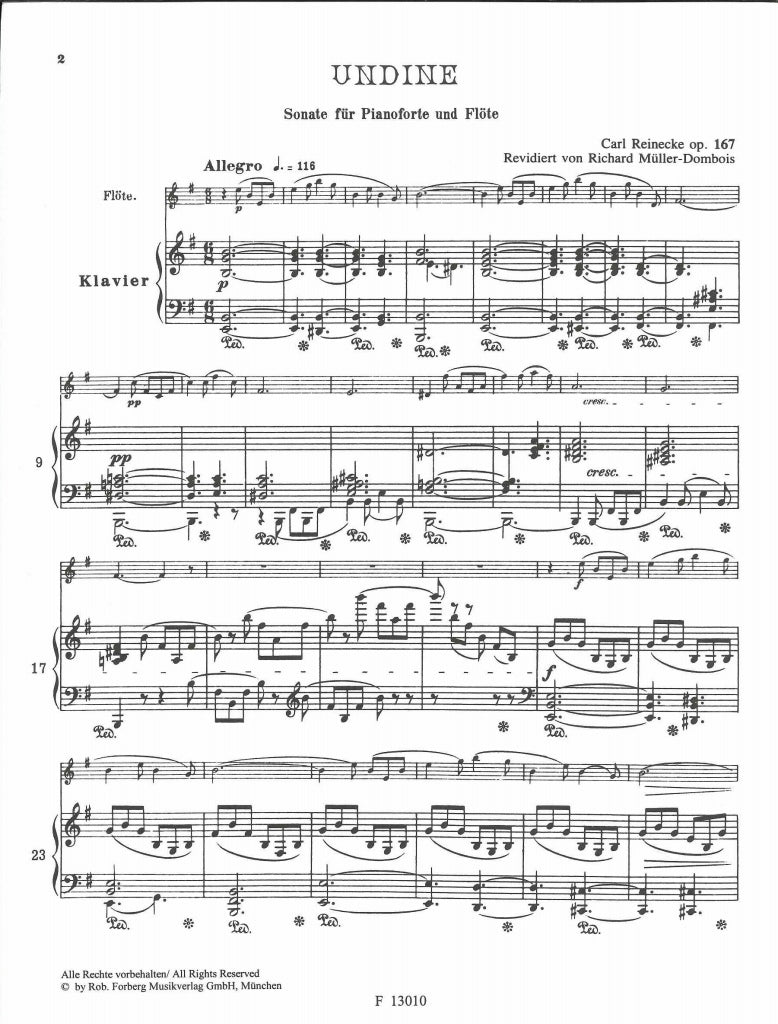 Reinecke, Sonata op. 167 'Undine' (Forberg)
